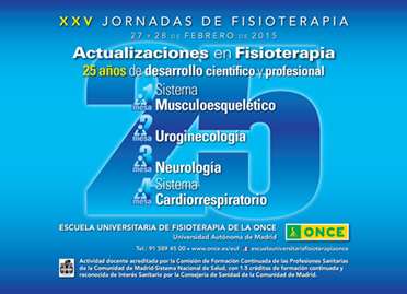 Imagen cartel 25 JORNADAS DE FISIOTERAPIA